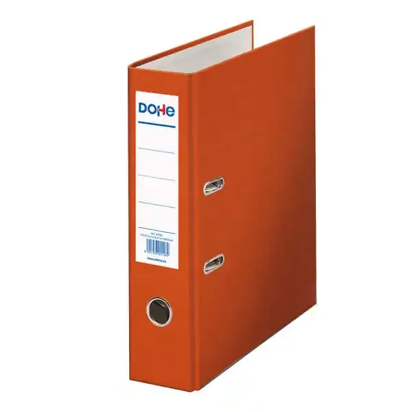 Dohe Archicolor Archivador de Palanca con Rado – Carton Forrado – Formato Folio – Lomo Ancho – Color Naranja