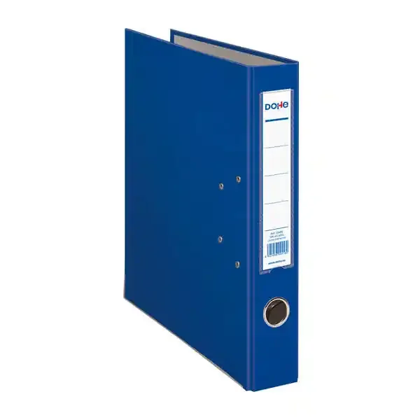 Dohe Archivador en Carton Forrado con Polipropileno – con Ollao, Rado y Tarjetero en el Lomo – Palanca de Maxima Calidad – Cantoneras Metalicas (12 uds)