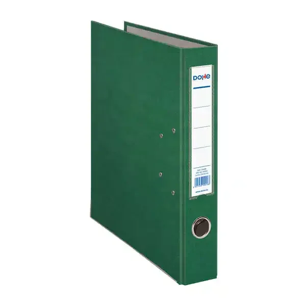 Dohe Archivador en Carton Forrado con Polipropileno – con Ollao, Rado y Tarjetero en el Lomo – Palanca de Maxima Calidad – Cantoneras Metalicas (12 uds)