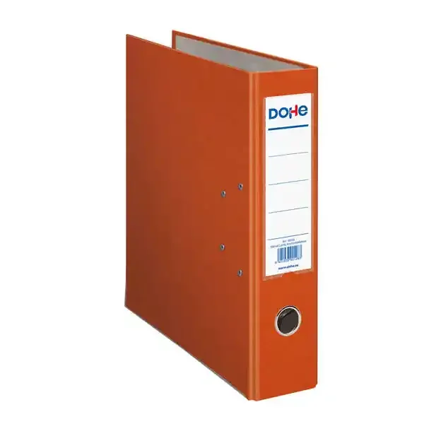 Dohe Archivador en Carton Forrado con Polipropileno – con Ollao, Rado y Tarjetero en el Lomo – Palanca de Maxima Calidad – Cantoneras Metalicas (12 uds)