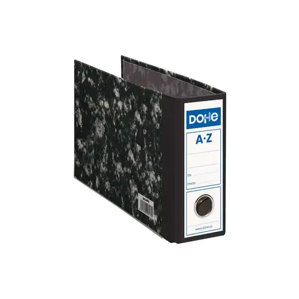 Dohe Archivadores Jaspeados – Carton Forrado con Papel Impreso – Cantoneras Metalicas – Ollao y Palanca de Maxima Calidad – Color Negro (20 uds)