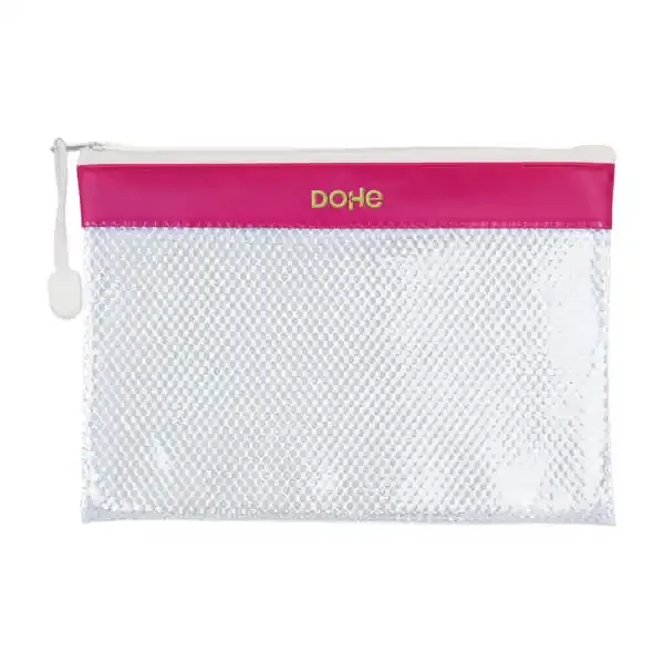 Dohe Bolsa Cremallera PVC – 24×17.5mm – Resistente al Agua – Ideal para Documentos A5 (12 uds)