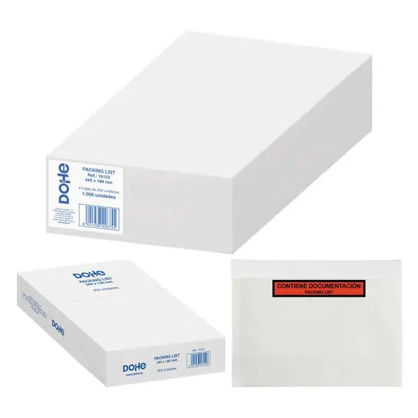 Dohe Caja de 1000 Sobres Autoadhesivos para Envio de Documentos – Packing List Especial