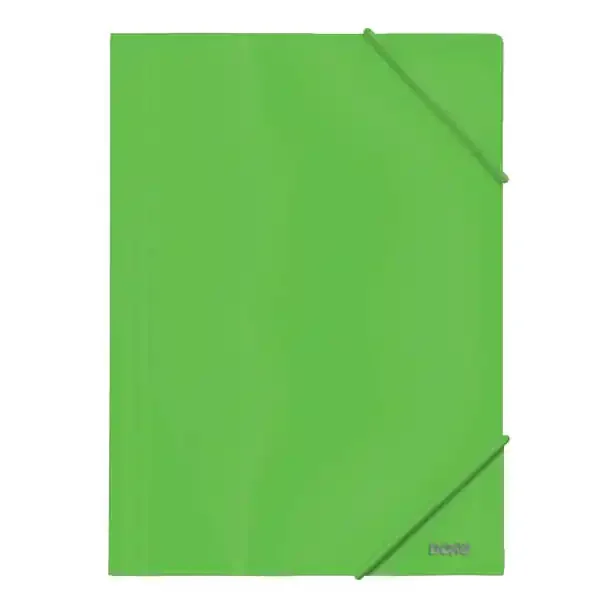 Dohe Carpeta de Gomas con Tres Solapas – 600 Micras – Fabricada en Polipropileno Opaco Cristal – Cierre de Gomas Redondas (10 uds)