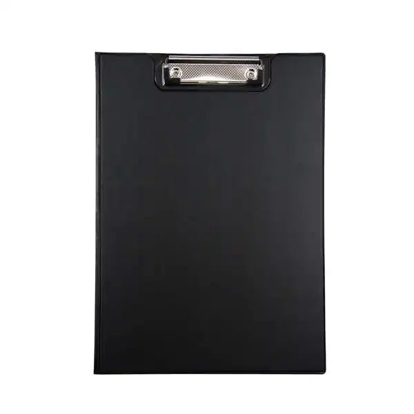 Dohe Carpeta Pinza A4 – Tapa de Carton Forrado PVC Opaco – Pinza de Presion – Bolsillo Interior