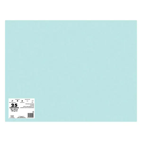Dohe Cartulinas de Colores de 180 G/M2 – 50x65cm – PH Neutro – Libres de Cloro Elemental – Colorantes Biodegradables