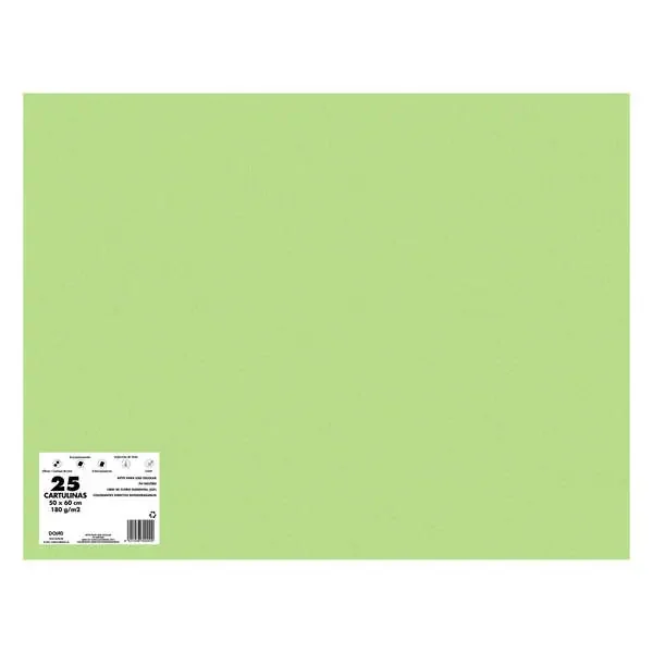 Dohe Cartulinas de Colores de 180 G/M2 – 50x65cm – PH Neutro – Libres de Cloro Elemental – Colorantes Biodegradables