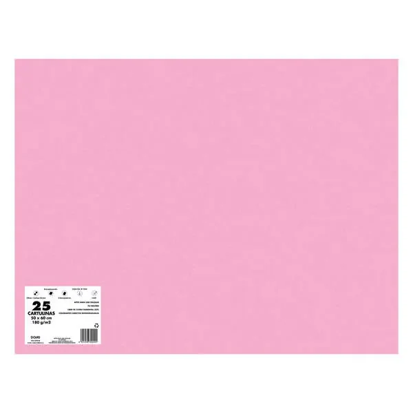 Dohe Cartulinas de Colores de 180 G/M2 – 50x65cm – PH Neutro – Libres de Cloro Elemental – Colorantes Biodegradables