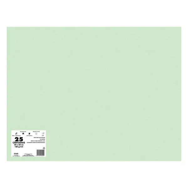 Dohe Cartulinas de Colores de 180 G/M2 – 50x65cm – PH Neutro – Libres de Cloro Elemental – Colorantes Biodegradables