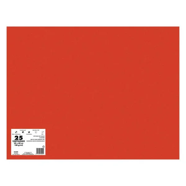 Dohe Cartulinas de Colores de 180 G/M2 – 50x65cm – PH Neutro – Libres de Cloro Elemental – Colorantes Biodegradables