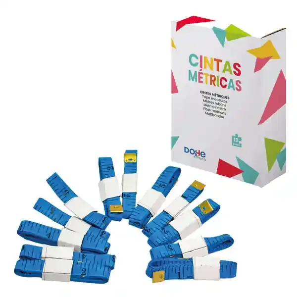 Dohe Cinta Metrica Flexible de Plastico – 100cm de Longitud – Ideal para Medir Lineas Curvas – Recomendado para Primaria