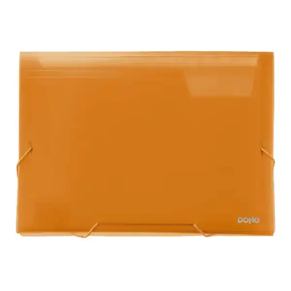 Dohe Clasificadores Acordeon de 13 Departamentos – Tamaño A4 Apaisado – Fabricados en Polipropileno Translucido de 700 Micras – con Cierre de Gomas