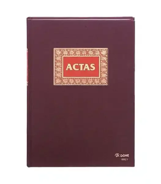 Dohe Cuaderno de Encuadernacion en Tela de Primera Calidad – 50 Hojas Numeradas – Doble Estampacion en Rojo y Oro – Papel Offset de 100gr – Impreso a Dos Colores