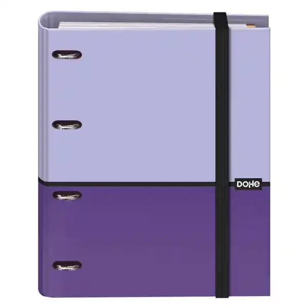 Dohe Cuaderno de Notas – 35mm – Cubierta en Carton Forrado con Papel Impreso a Todo Color y Plastificado Brillo – Mecanismo de 4 Anillas Mixtas Niqueladas – Interior de 100 Hojas en Papel Offset de 90gr