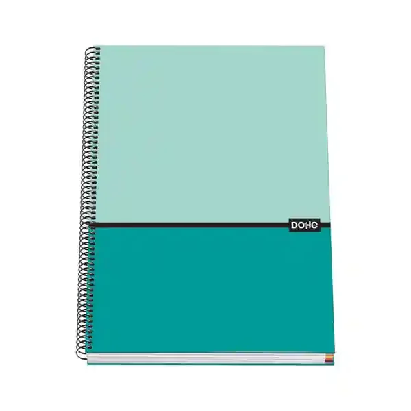 Dohe Cuaderno en Espiral de Tapa Dura A4 – 228x300mm – Cubierta en Carton Forrado con Papel Impreso a Todo Color y Plastificado Mate – Interior de 100 Hojas en Papel Offset de 90gr