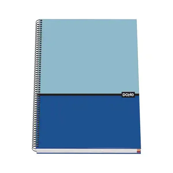 Dohe Cuaderno Espiral Tapa Dura A4 – 228x300mm – Cubierta Carton Forrado – Espiral Metalico Negro – 100 Hojas Offset 90g Microperforadas – Cuadricula 5mm