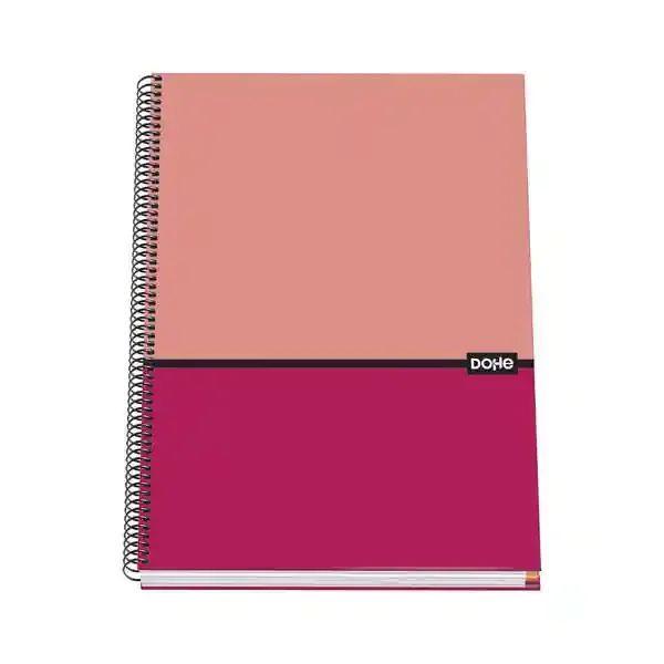 Dohe Cuaderno Espiral Tapa Dura A4 – 228x300mm – Cubierta Carton Forrado – Interior 100 Hojas Offset 90g – Cuadricula 5mm