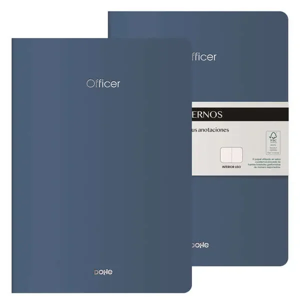 Dohe Cuadernos de Cartulina de Colores – 300gr – Estampacion en Portada – Puntas Redondeadas – Lomo Redondo – Encuadernacion Cosida – 40 Hojas Lisas – Papel Ahuesado 90gr – Retractilados en 2 Unidades (2 uds)
