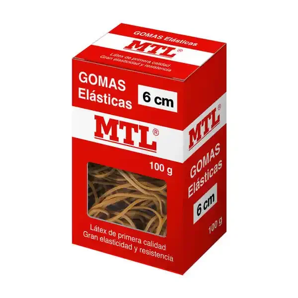 Dohe Goma de Borrar Resistente – 6cm de Longitud – Fabricada en Latex de Gran Elasticidad – Caja de 100gr