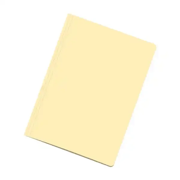 Dohe Pack de 50 Subcarpetas de Cartulina – Tamaño Folio – Ranura para Fastener – Color Amarillo Claro