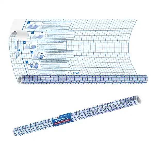 Dohe Rollo Forralibros Autoadhesivo – Tamaño 50x150cm – Material PVC 50 micras
