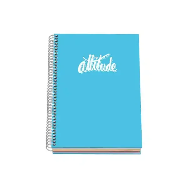 Dohe Serie Pastel Cuaderno con Espiral – Tamaño A5 de 100 Hojas 90gr – Hojas Microperforadas con 2 Taladros – Cuadricula 5mm – Color Azul Pastel