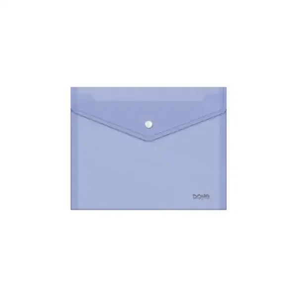 Dohe Sobre con Cierre de Broche – Tamaño A5 – Polipropileno Cristal Transparente 150 Micras – Color Morado