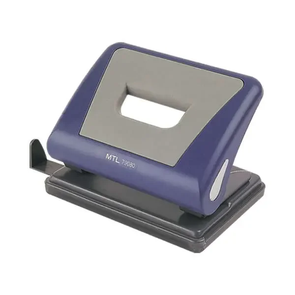 Dohe Taladro Resistente de Alta Calidad – 6mm de Diametro – Distancia de 80mm Entre Perforaciones – Guia Ajustable para Papel – Cubeta de Facil Apertura