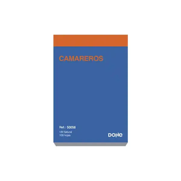 Dohe Talonarios Preimpresos a Dos Tintas – Octavo Natural – 100 Hojas