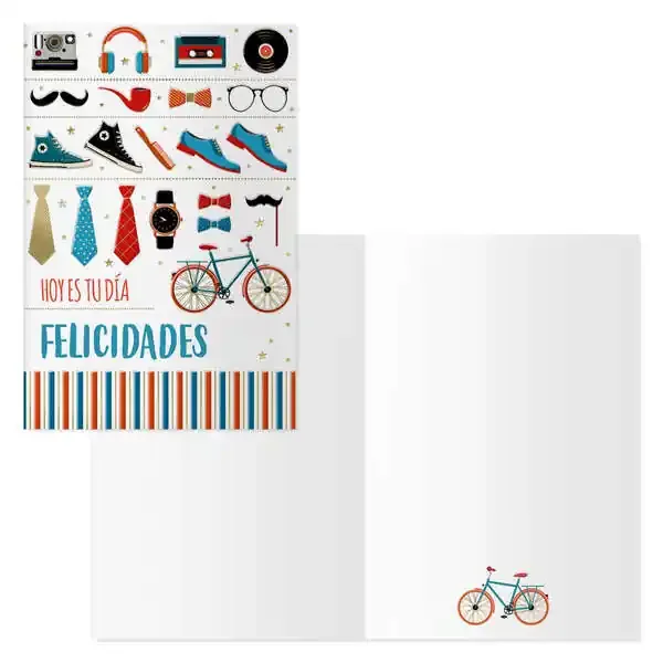 Dohe Tarjeta de Felicitacion Dia del Padre – 11.5x17cm – Impresion a Todo Color – Estampaciones con Pelicula de Color – Papel Offset Blanco de 300gr – Incluye Sobre de Color (6 uds)