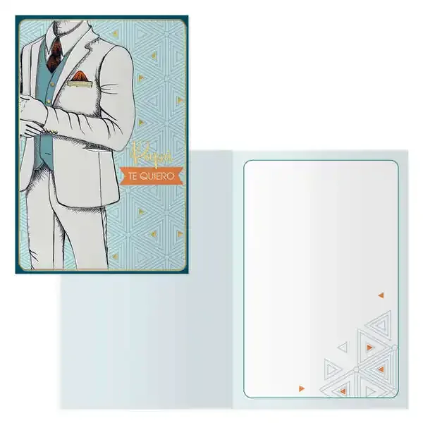Dohe Tarjeta de Felicitacion Dia del Padre – 11.5x17cm – Impresion a Todo Color – Estampaciones con Pelicula de Color – Estampacion en Seco – Papel Offset Blanco de 300gr – Incluye Sobre de Color (6 uds)