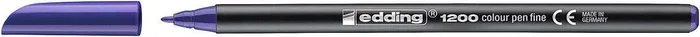 Edding 1200 Rotulador Permanente – Punta Redonda – Trazo entre 0.5 y 1 mm. – Tinta con Base de Agua – Color Violeta (10 uds)