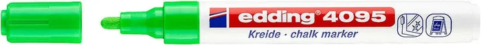 Edding 4095 Rotulador de Tiza Liquida – Punta Redonda – Trazo entre 2 y 3mm – Olor Neutro – Color Verde Claro (10 uds)