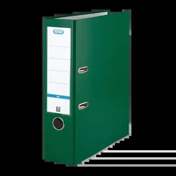 Elba Archivador Palanca Rado Top A4 – Resistente y Duradero – Capacidad para 80mm de Documentos – Tamaño A4 – Color Verde (10 uds)