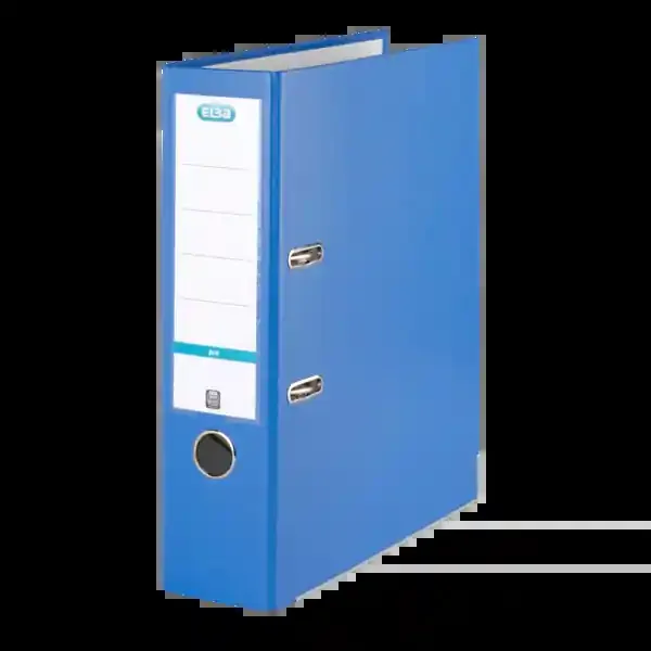 Elba Archivador Palanca Rado Top A4 – Resistente y Duradero – Capacidad para 80mm de Documentos – Tamaño A4 – Color Azul (10 uds)