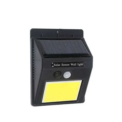 Elbat Aplique Led Solar – 110LM – Luz Fria 6500K – Sensor de movimiento – Bateria 1200mAh