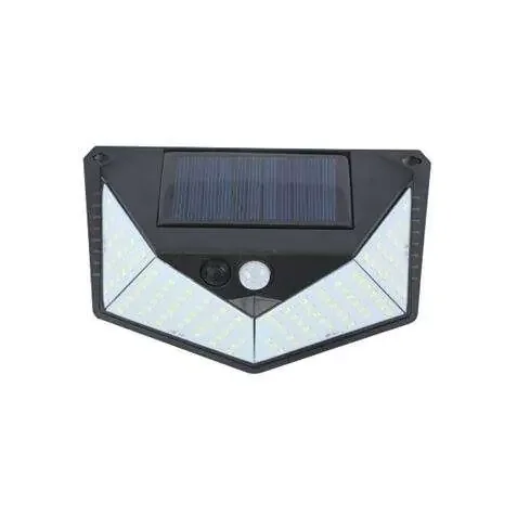 Elbat Aplique Solar 3 Caras – 250LM – Luz Fria 6500K – Sensor Movimiento – Bateria 1200mAh