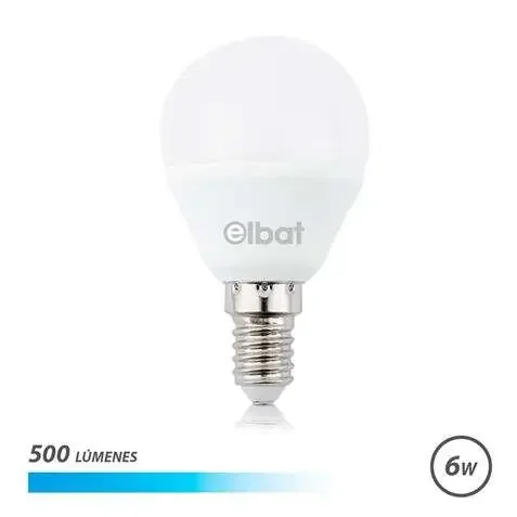 Elbat Bombilla LED G45 – 6W – 500Lm – E14 – Luz Blanca