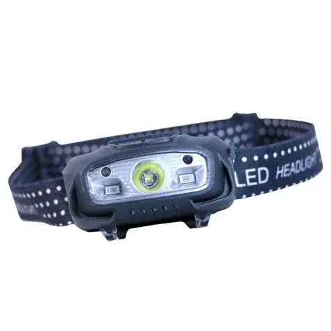 Elbat Linterna LED de Cabeza Frontal LED 220LM – Deteccion Manos – Resistente al Agua – Ligera – Color Negro