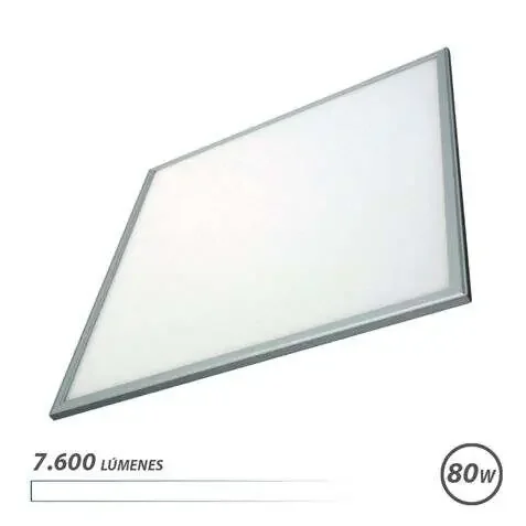 Elbat Panel LED 60×60 80W 7600LM – Luz Blanca – Alto Brillo – Ahorro de Energia – Facil Instalacion
