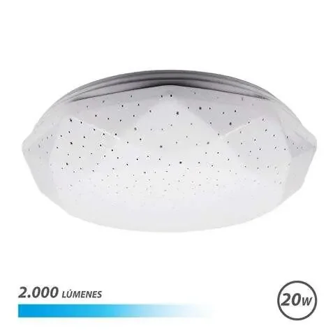 Elbat Serie Neptuno Aplique de Techo LED 20W 2000lm – 6500K Luz Fria – Diametro 28cm