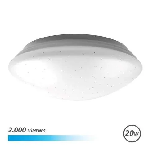 Elbat Serie Saturno Aplique Redondo de Techo LED 20W 2000lm – 6500K Luz Fria – Diametro 28cm