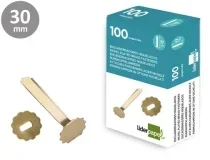 Encuadernadores Liderpapel Latonados Con Arandela 30 Mm Caja De 100 Unidades 02845