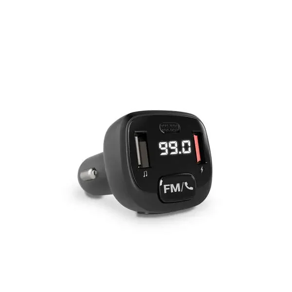Energy Sistem Transmisor FM para el Coche – Bluetooth – MicroSD – USB MP3 – Asistente de Voz – Manos Libres – Color Negro