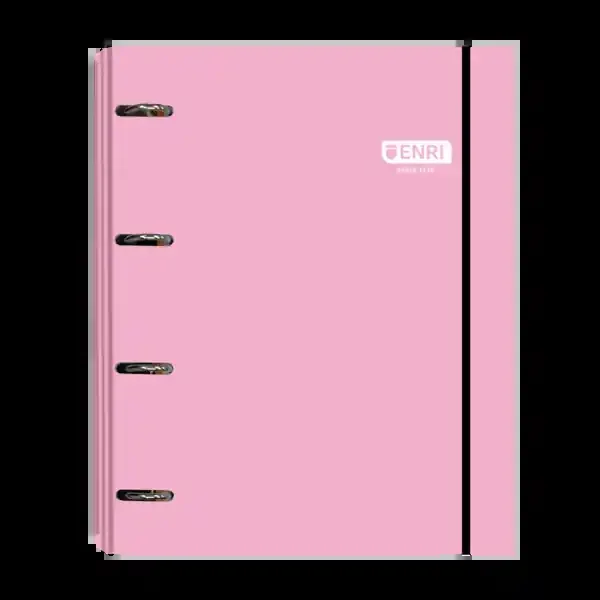 Enri Carpeta A4 – Tapa Extradura – 4 Anillas – Color Rosa