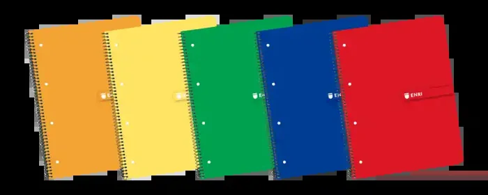 Enri Europeanbook1 A4+ – Cuaderno de Tamaño A4+ – Espiral – Tapa Blanda – Cuadricula de 5×5