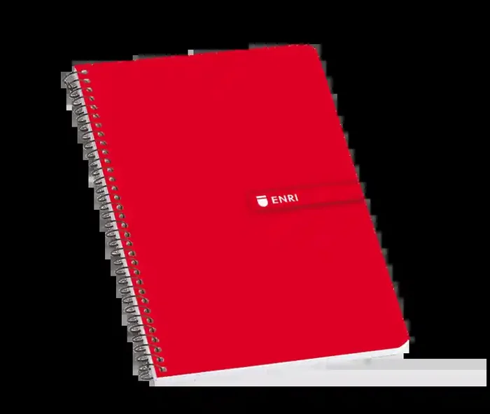 Enri Fº Tapa Dura Cuaderno Espiral 4×4 con Margen 100 Hojas Rojo – Resistente Tapa Dura – Cuadriculado 4×4 con Margen – 100 Hojas de Alta Calidad – Color Rojo (5 uds)