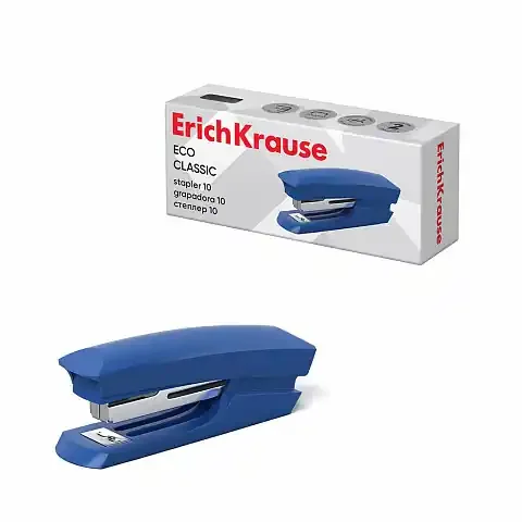 Erichkrause Grapadora ?10 Eco – Hasta 20 Hojas – Plastico Resistente – Mecanismo de Acero – Color Variado