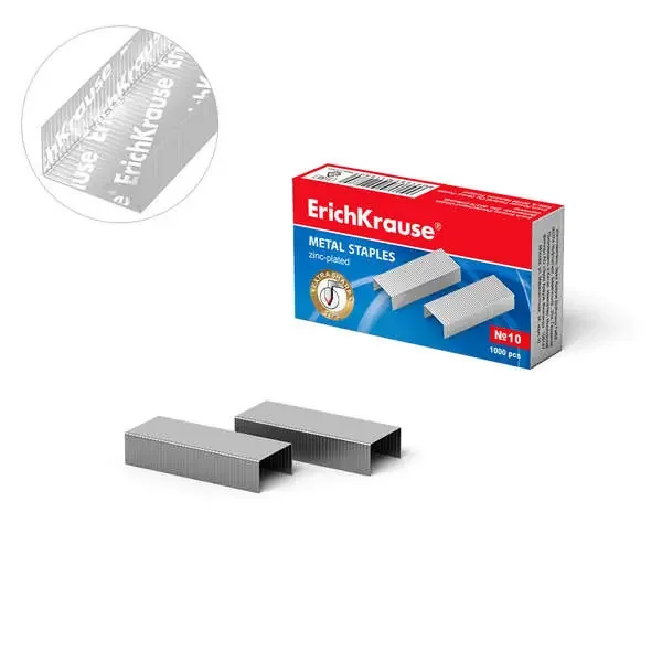 Erichkrause Grapas ? 10 – 1000 Grapas – Alta Calidad y Resistencia Mejorada – Resistente a La Corrosion – Color Plateado