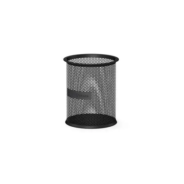 Erichkrause Portalapices Redondo Compass Classic – Base Redonda de Acero Inoxidable – Diseño Moderno y Elegante – Color Negro
